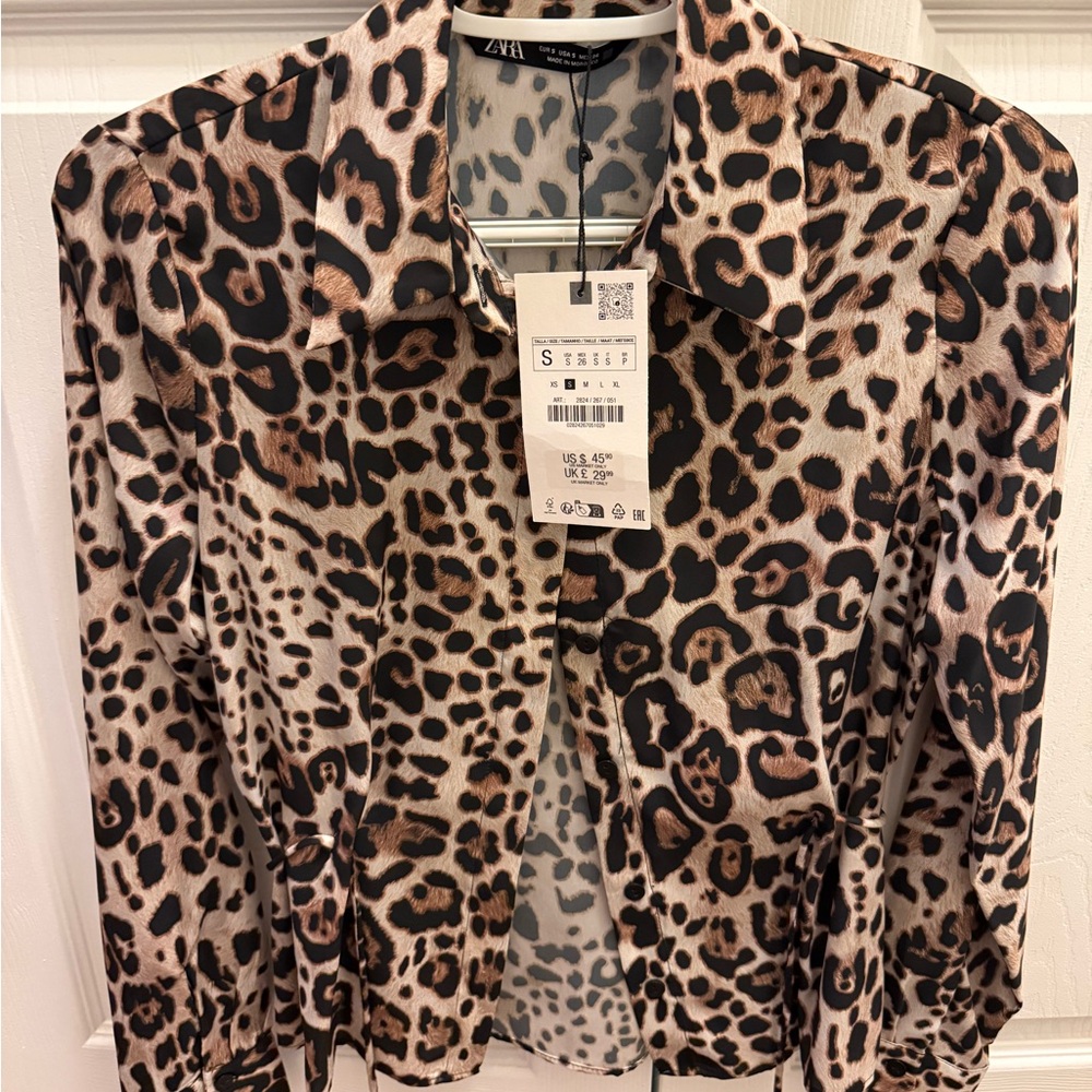 Zara Animal Print Blazer